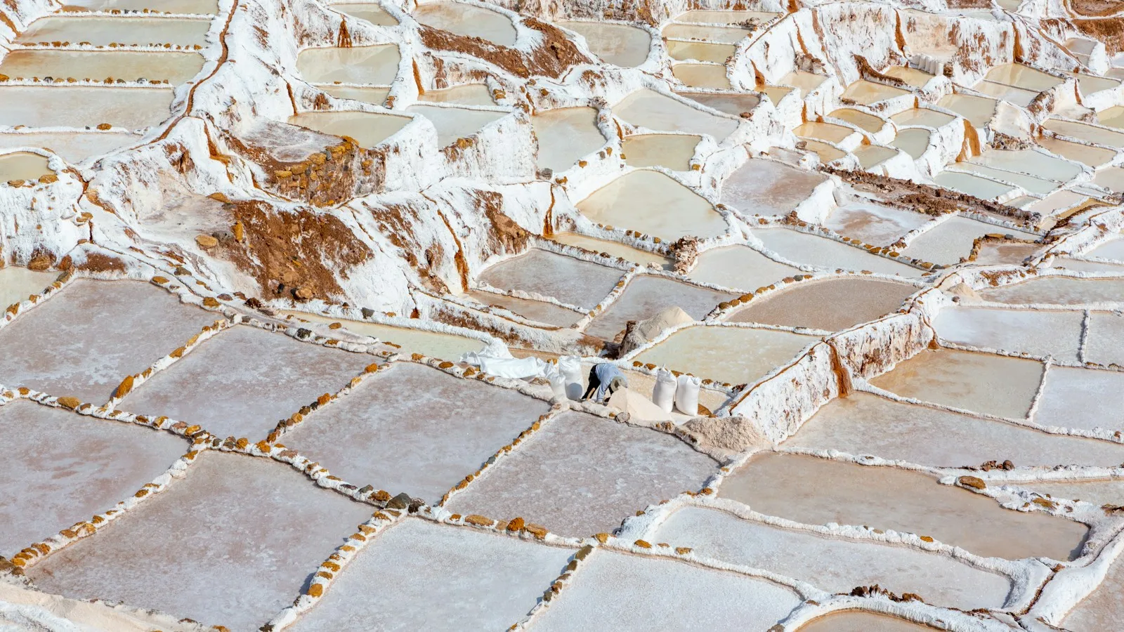 Les terrasses circulaires de Moray et les salines de Maras dans la Vallée Sacrée près de Cusco